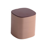 Maxbell Jewelry Organizer Rotatable Jewelry Display Case for Watches Ear Studs Rings Pink