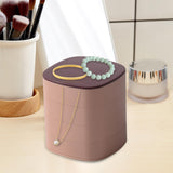 Maxbell Jewelry Organizer Rotatable Jewelry Display Case for Watches Ear Studs Rings Pink