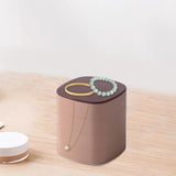 Maxbell Jewelry Organizer Rotatable Jewelry Display Case for Watches Ear Studs Rings Pink