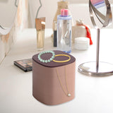 Maxbell Jewelry Organizer Rotatable Jewelry Display Case for Watches Ear Studs Rings Pink