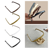 Maxbell Square Sunglass Headbands for Curly Hair Sunglasses Shape Headband for Women Deep Brown