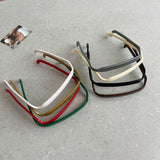 Maxbell Square Sunglass Headbands for Curly Hair Sunglasses Shape Headband for Women Deep Brown