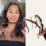 Maxbell Square Sunglass Headbands for Curly Hair Sunglasses Shape Headband for Women Deep Brown