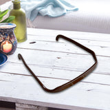 Maxbell Square Sunglass Headbands for Curly Hair Sunglasses Shape Headband for Women Deep Brown