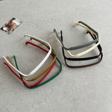 Maxbell Square Sunglass Headbands for Curly Hair Sunglasses Shape Headband for Women Black