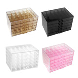 Maxbell Nail Tip Display Case Clear Drawer Empty Earring Rings Necklaces Storage Box transparent