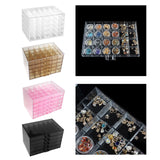Maxbell Nail Tip Display Case Clear Drawer Empty Earring Rings Necklaces Storage Box transparent