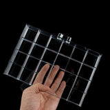 Maxbell Nail Tip Display Case Clear Drawer Empty Earring Rings Necklaces Storage Box transparent
