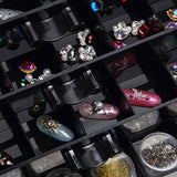 Maxbell Nail Tip Display Case Clear Drawer Empty Earring Rings Necklaces Storage Box transparent