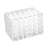 Maxbell Nail Tip Display Case Clear Drawer Empty Earring Rings Necklaces Storage Box transparent