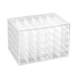 Maxbell Nail Tip Display Case Clear Drawer Empty Earring Rings Necklaces Storage Box transparent