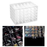 Maxbell Nail Tip Display Case Clear Drawer Empty Earring Rings Necklaces Storage Box transparent
