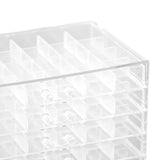 Maxbell Nail Tip Display Case Clear Drawer Empty Earring Rings Necklaces Storage Box transparent