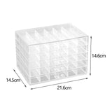 Maxbell Nail Tip Display Case Clear Drawer Empty Earring Rings Necklaces Storage Box transparent