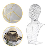 Maxbell Necklace Chain Jewelry Bust Stylish for Countertop Home Bedroom Presentation 30cmx14cmx57cm Silver