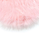 Soft Plush Area Rug Luxury Photo Props for Desktop Photography Nail Art pink round