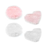 Soft Plush Area Rug Luxury Photo Props for Desktop Photography Nail Art pink round