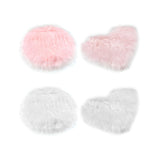 Soft Plush Area Rug Luxury Photo Props for Desktop Photography Nail Art pink round