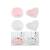 Soft Plush Area Rug Luxury Photo Props for Desktop Photography Nail Art pink round