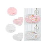 Soft Plush Area Rug Luxury Photo Props for Desktop Photography Nail Art pink round