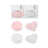 Soft Plush Area Rug Luxury Photo Props for Desktop Photography Nail Art pink round