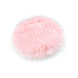 Soft Plush Area Rug Luxury Photo Props for Desktop Photography Nail Art pink round