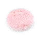 Soft Plush Area Rug Luxury Photo Props for Desktop Photography Nail Art pink round