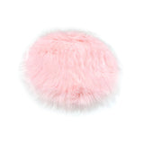 Soft Plush Area Rug Luxury Photo Props for Desktop Photography Nail Art pink round