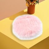 Soft Plush Area Rug Luxury Photo Props for Desktop Photography Nail Art pink round