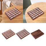 Maxbell Rings Display Stand 20 Slots Wooden Jewelry Tray for Earrings Rings Showcase beige