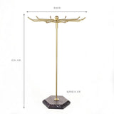 Maxbell Necklaces Holder Metal Jewelry Organizer for Necklaces Pendant Rings Aureate