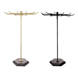 Maxbell Necklaces Holder Metal Jewelry Organizer for Necklaces Pendant Rings Aureate