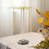 Maxbell Necklaces Holder Metal Jewelry Organizer for Necklaces Pendant Rings Aureate