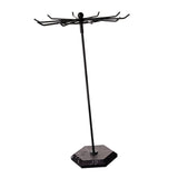 Maxbell Necklaces Holder Metal Jewelry Organizer for Necklaces Pendant Rings Black