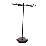 Maxbell Necklaces Holder Metal Jewelry Organizer for Necklaces Pendant Rings Black