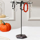 Maxbell Necklaces Holder Metal Jewelry Organizer for Necklaces Pendant Rings Black