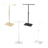 Maxbell Stainless Steel Necklace Earring Holder Jewelry Display Holder for Shop Golden