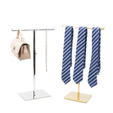 Maxbell Stainless Steel Necklace Earring Holder Jewelry Display Holder for Shop Golden