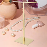 Maxbell Stainless Steel Necklace Earring Holder Jewelry Display Holder for Shop Golden