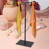 Maxbell Stainless Steel Necklace Earring Holder Jewelry Display Holder for Shop Black