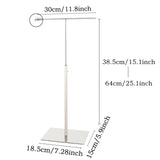 Maxbell Stainless Steel Necklace Earring Holder Jewelry Display Holder for Shop Silver