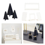 Maxbell Jewelry Showcase Rack Retail Jewelry Towers Durable Earring Organizer Holder black 3pcs