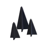 Maxbell Jewelry Showcase Rack Retail Jewelry Towers Durable Earring Organizer Holder black 3pcs