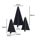 Maxbell Jewelry Showcase Rack Retail Jewelry Towers Durable Earring Organizer Holder black 3pcs