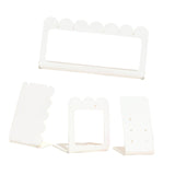 Maxbell Jewelry Showcase Rack Retail Jewelry Towers Durable Earring Organizer Holder white 4pcs