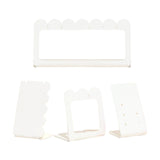Maxbell Jewelry Showcase Rack Retail Jewelry Towers Durable Earring Organizer Holder white 4pcs