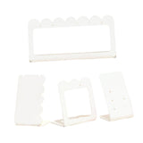 Maxbell Jewelry Showcase Rack Retail Jewelry Towers Durable Earring Organizer Holder white 4pcs