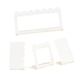 Maxbell Jewelry Showcase Rack Retail Jewelry Towers Durable Earring Organizer Holder white 4pcs