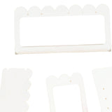 Maxbell Jewelry Showcase Rack Retail Jewelry Towers Durable Earring Organizer Holder white 4pcs