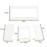 Maxbell Jewelry Showcase Rack Retail Jewelry Towers Durable Earring Organizer Holder white 4pcs